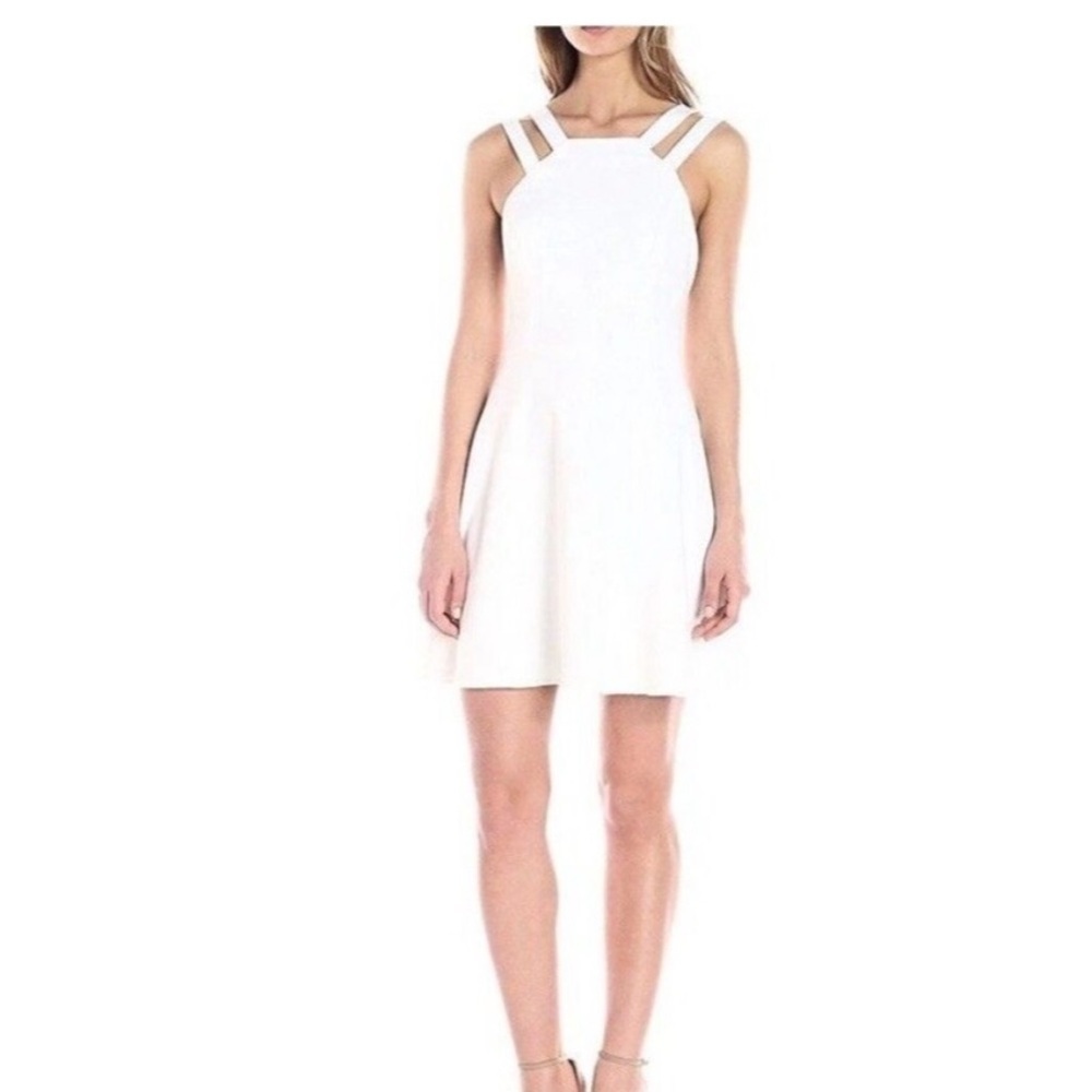 French Connection Whisper White Spaghetti Strap Mini Dress